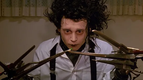 The snow gives away what happens at the end of Edward Scissorhands