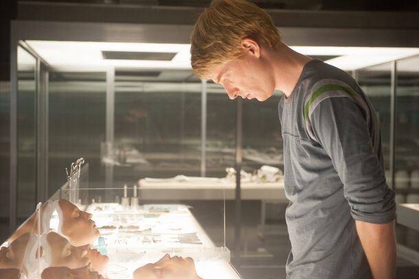 What happens at the end of Ex Machina? Does Ava escape?