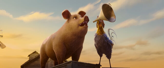 What happens at the end of Animal Farm the movie is not the ending Orwell wrote