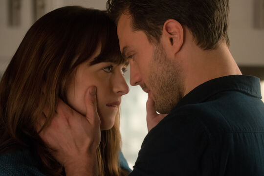 What happens at the end of 50 Shades of Grey? The final cut famously caught audiences off guard