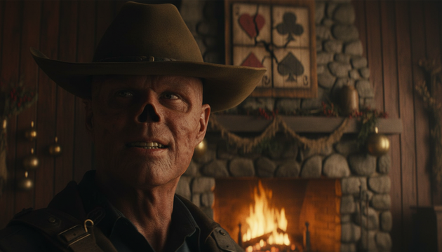 Fallout Unveils Festive Fireplace Special with Ghoul and New Vegas Nod
