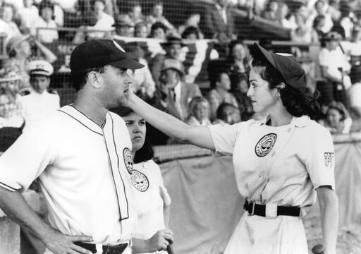 Tom Hanks is back on a baseball field 33 years after there's no crying in baseball